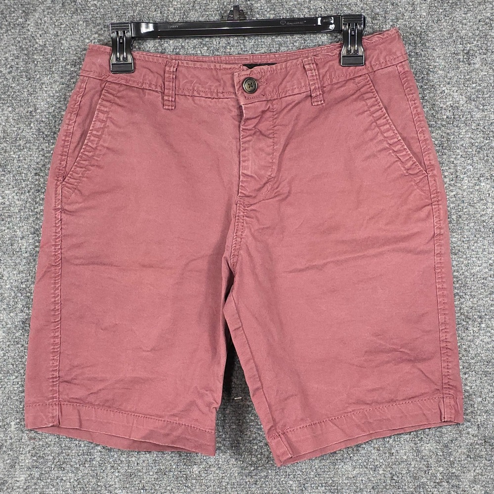 Aeropostale Mens 29 Shorts Pink Chino Stretch Flat Front